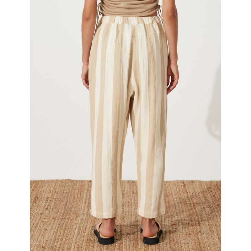 Zulu & Zephyr Natural Stripe Organic Cotton Pant image number 1